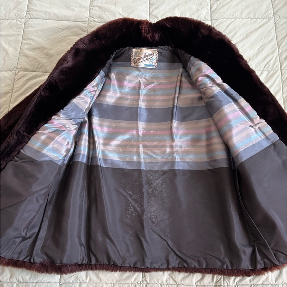 Vintage Genuine Shearling Fur Coat - Picture 7 of 8